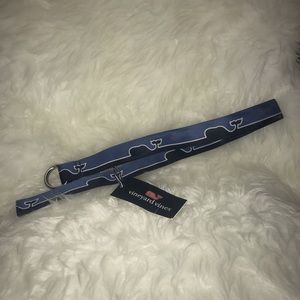 Vineyard Vines Whale Line Boys D-ring belt sz Lrg